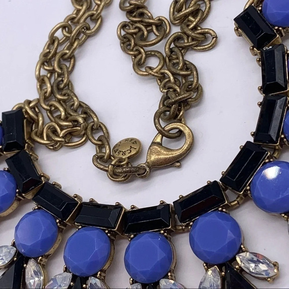J. Crew Blue & Black Jeweled Necklace - Picture 3 of 3